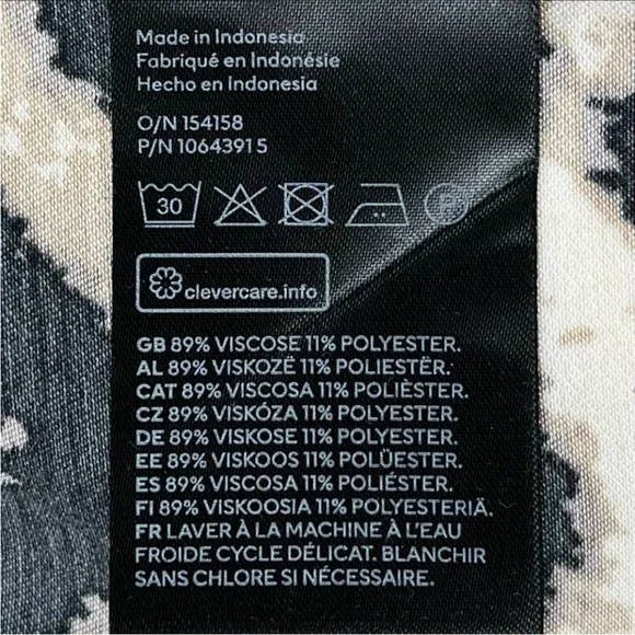 NWT H&M Ecovero Cheetah Print Caftan Dress Beach Resort Cruise Retro Mob Wife - Picture 11 of 13